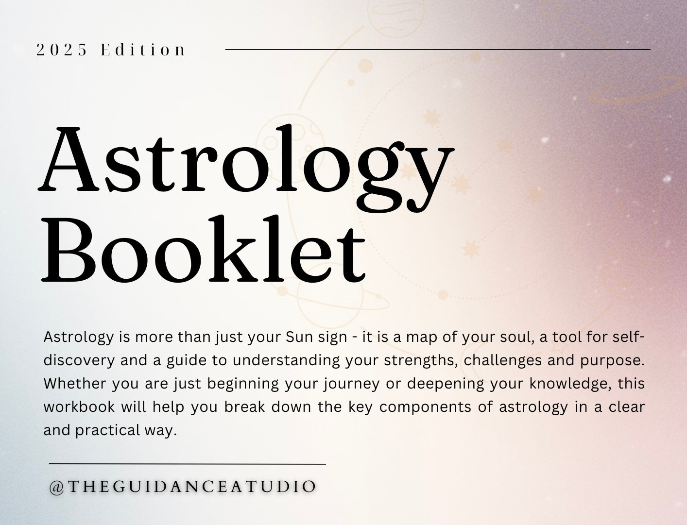 Astrology Booklet, 2025 Edition (E-Book / EN)