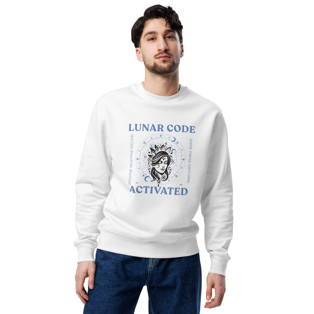 Lunar Code Unisex Sweatshirt White